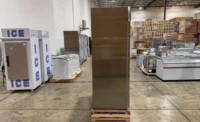 Clearance 2 Glass Door Stainless Steel Refrigerator 106209C0811