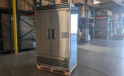 Clearance Reach In Two Door Freezer SS interior 75593L0819