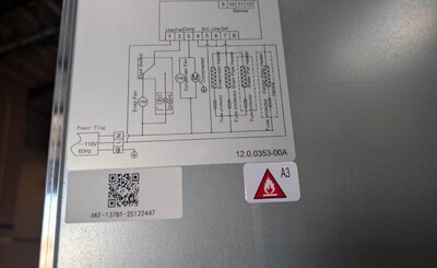 Clearance Reach In Two Door Freezer SS interior 75593L0819