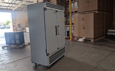 Clearance Reach In Two Door Freezer SS interior 84261L0820