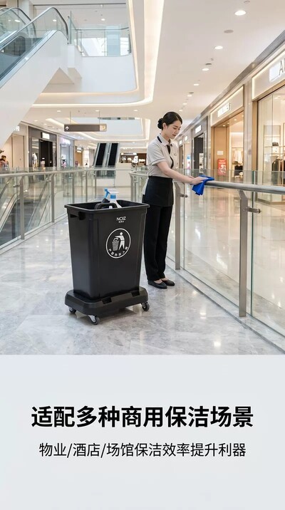Commercial 60L Wheeled Movable Dining Cleaning Pail CP-60-3