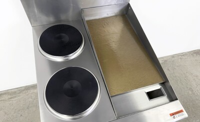 NSF Electric Range Oven 2 Burner 12 Ins Griddle TC-ER24-12G