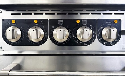 NSF Electric Range Oven 2 Burner 12 Ins Griddle TC-ER24-12G
