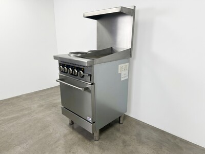 NSF Electric Range Oven 2 Burner 12 Ins Griddle TC-ER24-12G