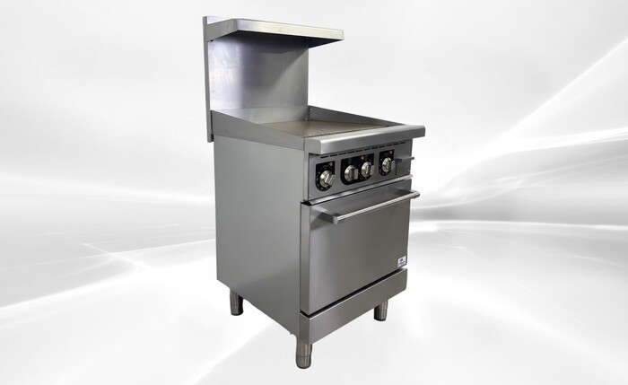 NSF Electric Range Oven 24 Ins Top Griddle TC-ER24-24G
