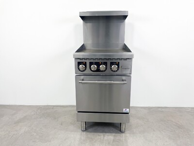 NSF Electric Range Oven 24 Ins Top Griddle TC-ER24-24G