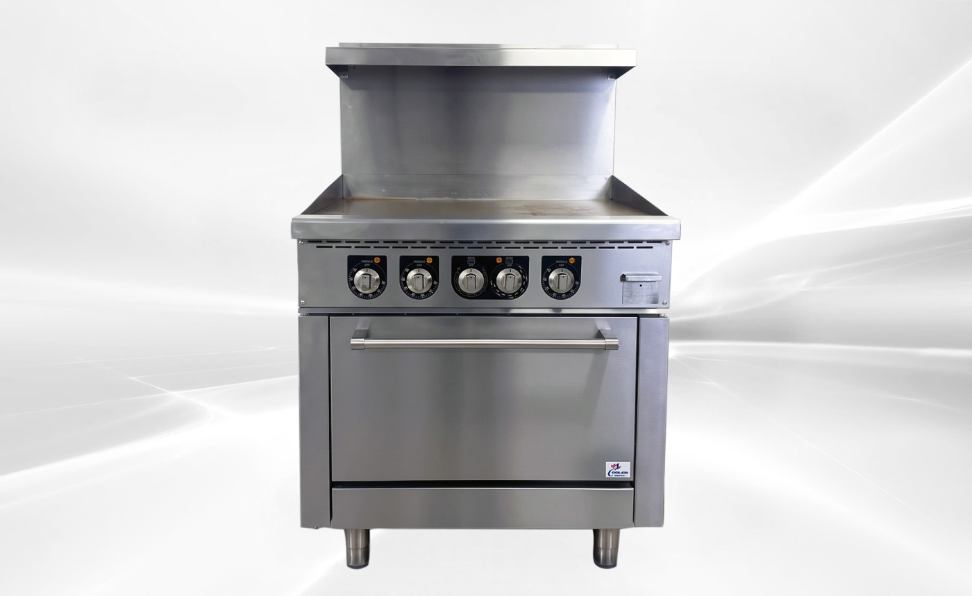 NSF Electric Range Oven 36 Ins Top Griddle TC-ER36-36G