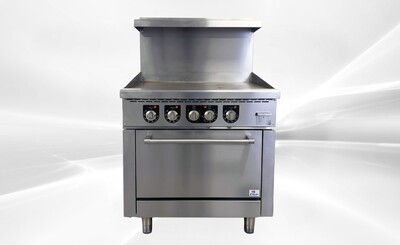 NSF Electric Range Oven 36 Ins Top Griddle TC-ER36-36G
