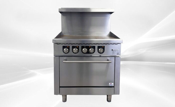 NSF Electric Range Oven 36 Ins Top Griddle TC-ER36-36G