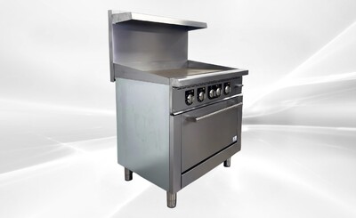 NSF Electric Range Oven 36 Ins Top Griddle TC-ER36-36G