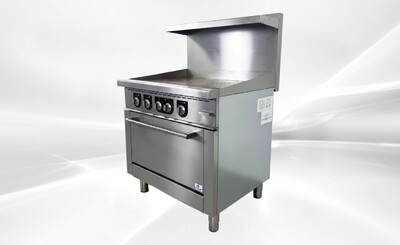 NSF Electric Range Oven 36 Ins Top Griddle TC-ER36-36G