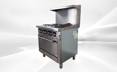 NSF Electric Range Oven 4 Burner 12 Ins Griddle TC-ER36-12G