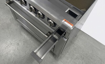 NSF Electric Range Oven 4 Burner 12 Ins Griddle TC-ER36-12G