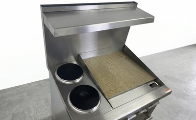 NSF Electric Range Oven 2 Burner 24 Ins Griddle TC-ER36-24G