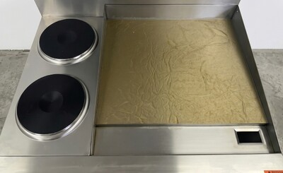NSF Electric Range Oven 2 Burner 24 Ins Griddle TC-ER36-24G