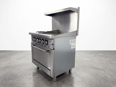 NSF Electric Range Oven 2 Burner 24 Ins Griddle TC-ER36-24G