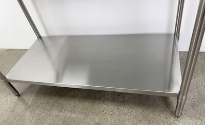 NSF StainlessSteel Table+2-Tier Overshelf Set HN-OSD-1260-3060SB