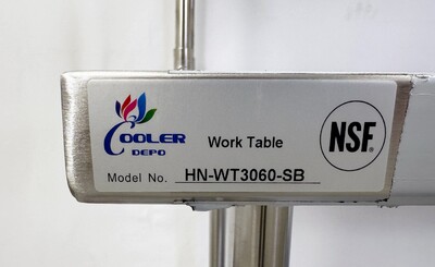 NSF StainlessSteel Table+2-Tier Overshelf Set HN-OSD-1260-3060SB