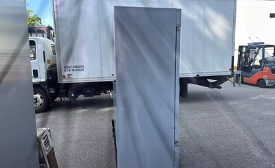 Clearance Reach In Two Door Refrigerator SS interior 106368N0826