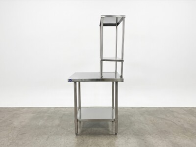 NSF StainlessSteel Table+2-Tier Overshelf Set HN-OSD-1224-2430SB