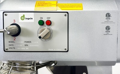 NSF 40 qt commercial Dough Mixer 110V 1PH HLM-40B