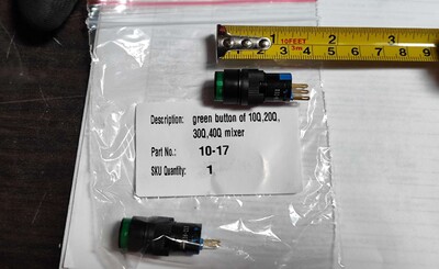 [Parts] HLM-10A/20B/30B/40B Bakery Dough Mixer Green Button