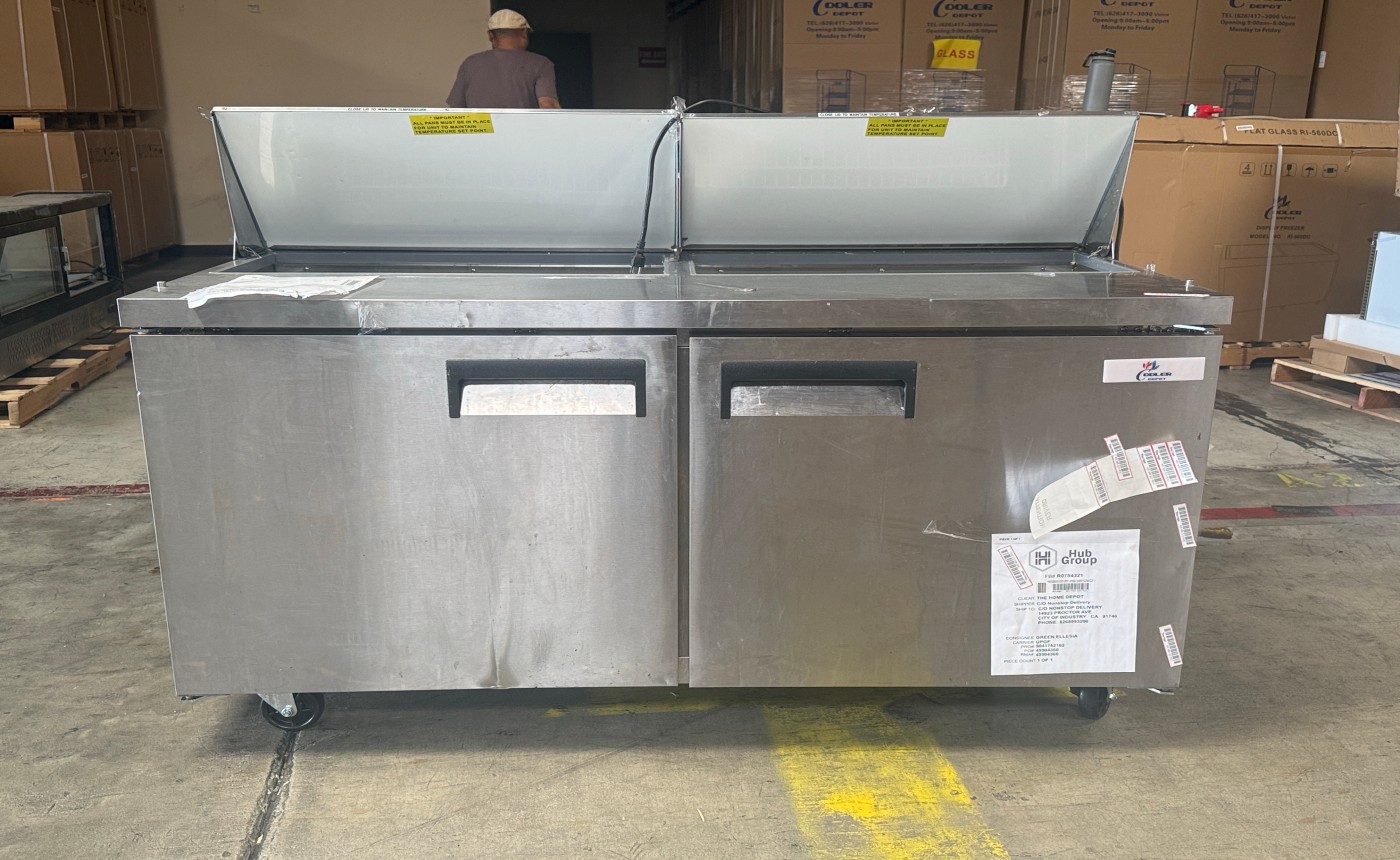 Clearance 60 inches top two door Sandwich Prep Table 47072L0829