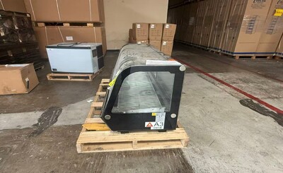 Clearance 5 ft Black Refrigerated Countertop Display 75414L0829