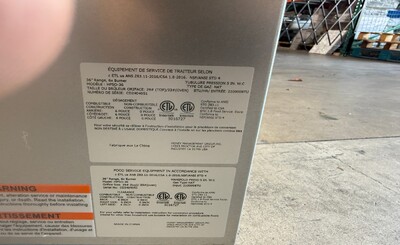 Clearance 36 ins 6b NSF oven ranges with legs  106771L0829