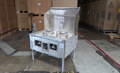 Clearance NSF 44 inches 2 hole Chinese Wok Range 106776L0831