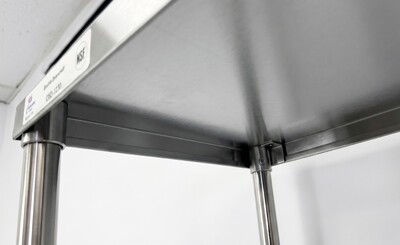 NSF StainlessSteel Table+2-Tier Overshelf Set HN-OSD-1230-3036SB