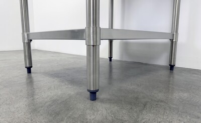 NSF StainlessSteel Table+2-Tier Overshelf Set HN-OSD-1230-3036SB