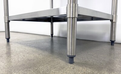 NSF StainlessSteel Table+2-Tier Overshelf Set HN-OSD-1236-3036SB