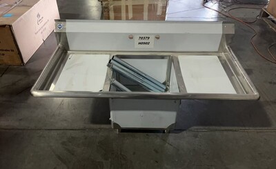 Clearance 54 ins one compartment sink NSF 70379H0902