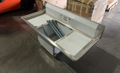 Clearance 54 ins one compartment sink NSF 70379H0902