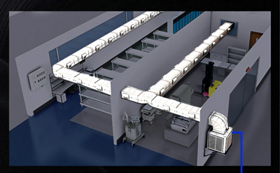 NSF 1.1KW Fixed-frequency Wall-mounted Industrial Air Cooler