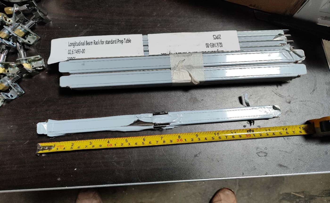 [Parts] Longitudinal Bearm Rack for standard Prep Table 14 inche
