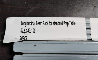 [Parts] Longitudinal Bearm Rack for standard Prep Table 14 inche