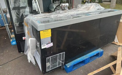 Clearance 83 ins Frozen Meat Food Display Freezer 106937N090904