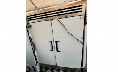 Clearance Reach In Two Door Freezer SS interior 106925N090902