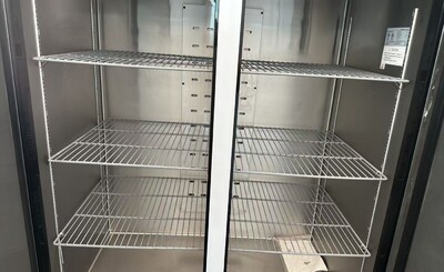 Clearance Reach In Two Door Freezer SS interior 106925N090902