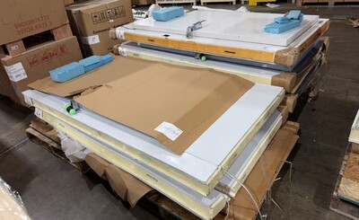 Clearance Walk In Cooler White Door With Frame 106880C0909