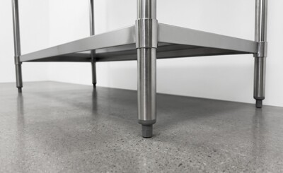 NSF StainlessSteel Table+2-Tier Overshelf Set HN-OSD-1272-3072SB