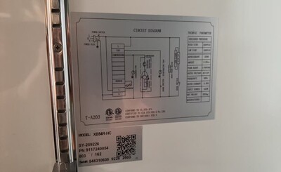 Clearance NSF ETL Commercial Two door refrigerator 19356L0915