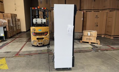 Clearance 36 in two glass door upright refrigerator 98533L0915