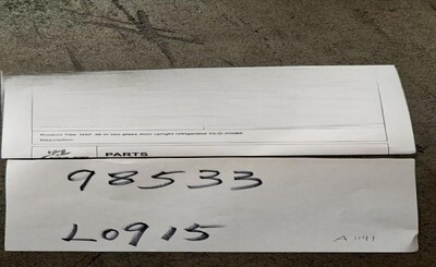 Clearance 36 in two glass door upright refrigerator 98533L0915