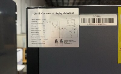 Clearance NSF 39 ins Merchandising door cooler 73563H0915