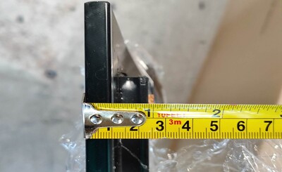 [Parts] CL-4F bakery refrigerator case Left Glass