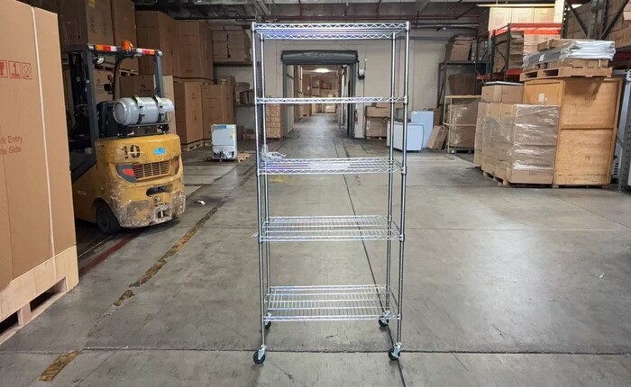 Clearance W35xD17xH71 5 Tier Wire Shelving Shelves 107046L0917