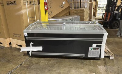 Clearance 83 ins Frozen Meat Food Display Freezer 106782N092101